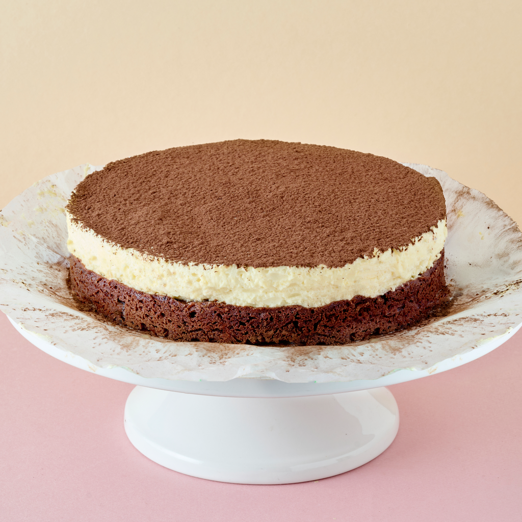 Tiramisu brownietaart