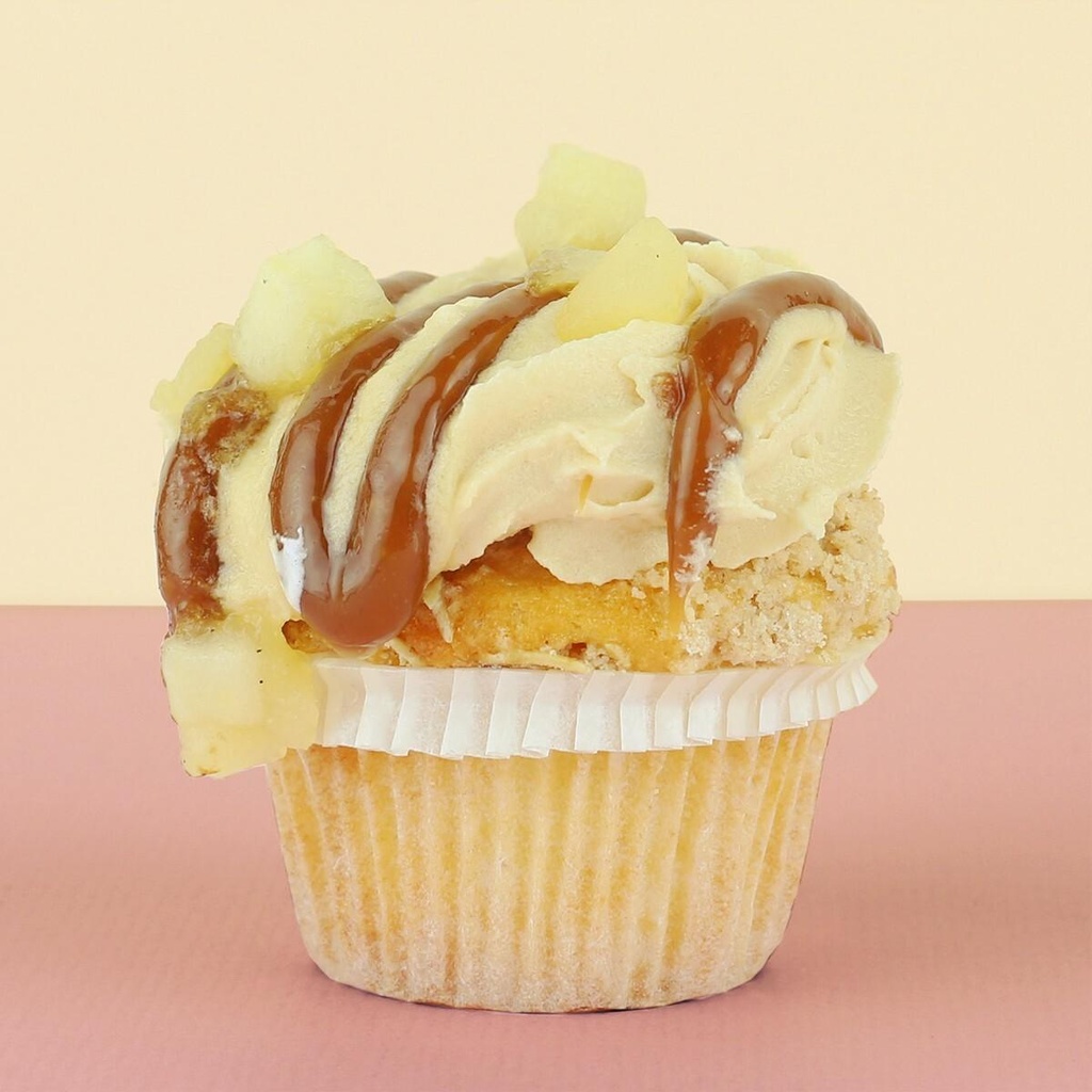 Appel karamel cupcake