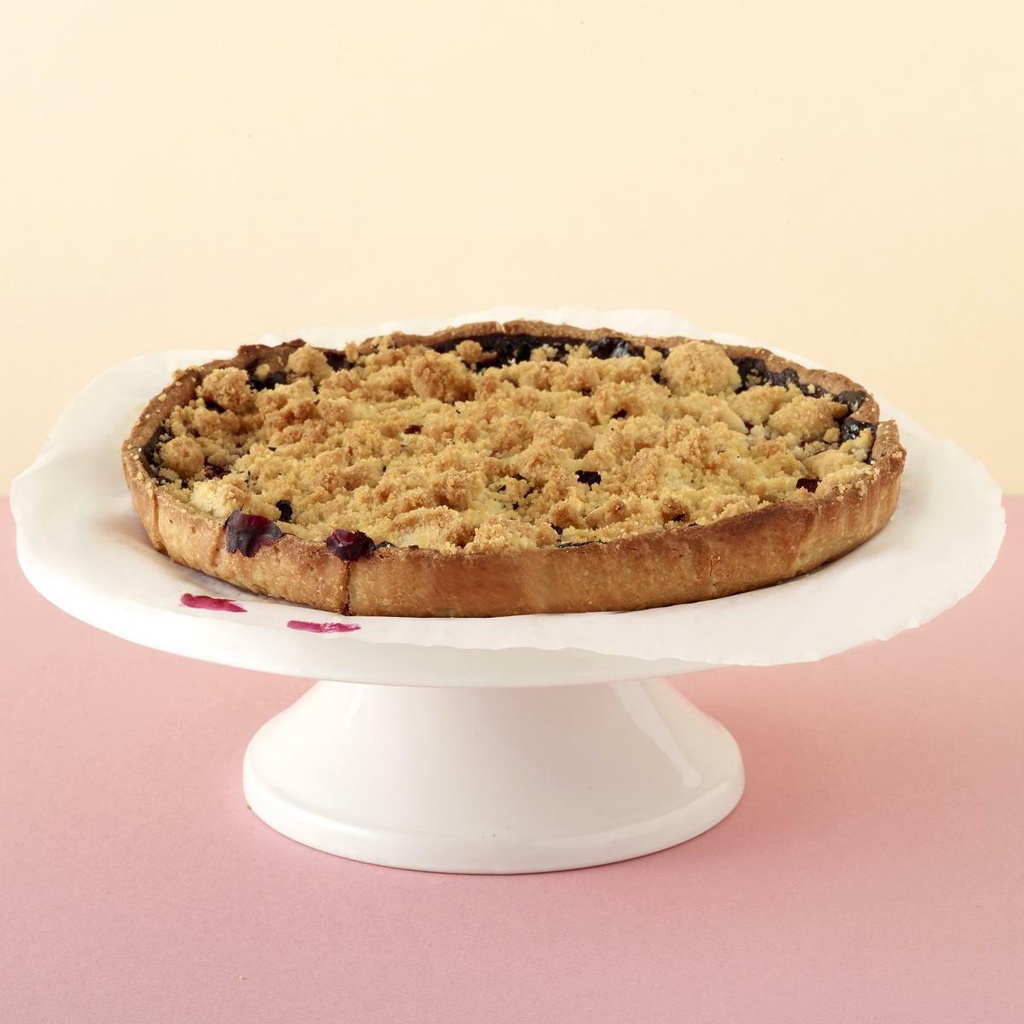 Crumble with rhubarb