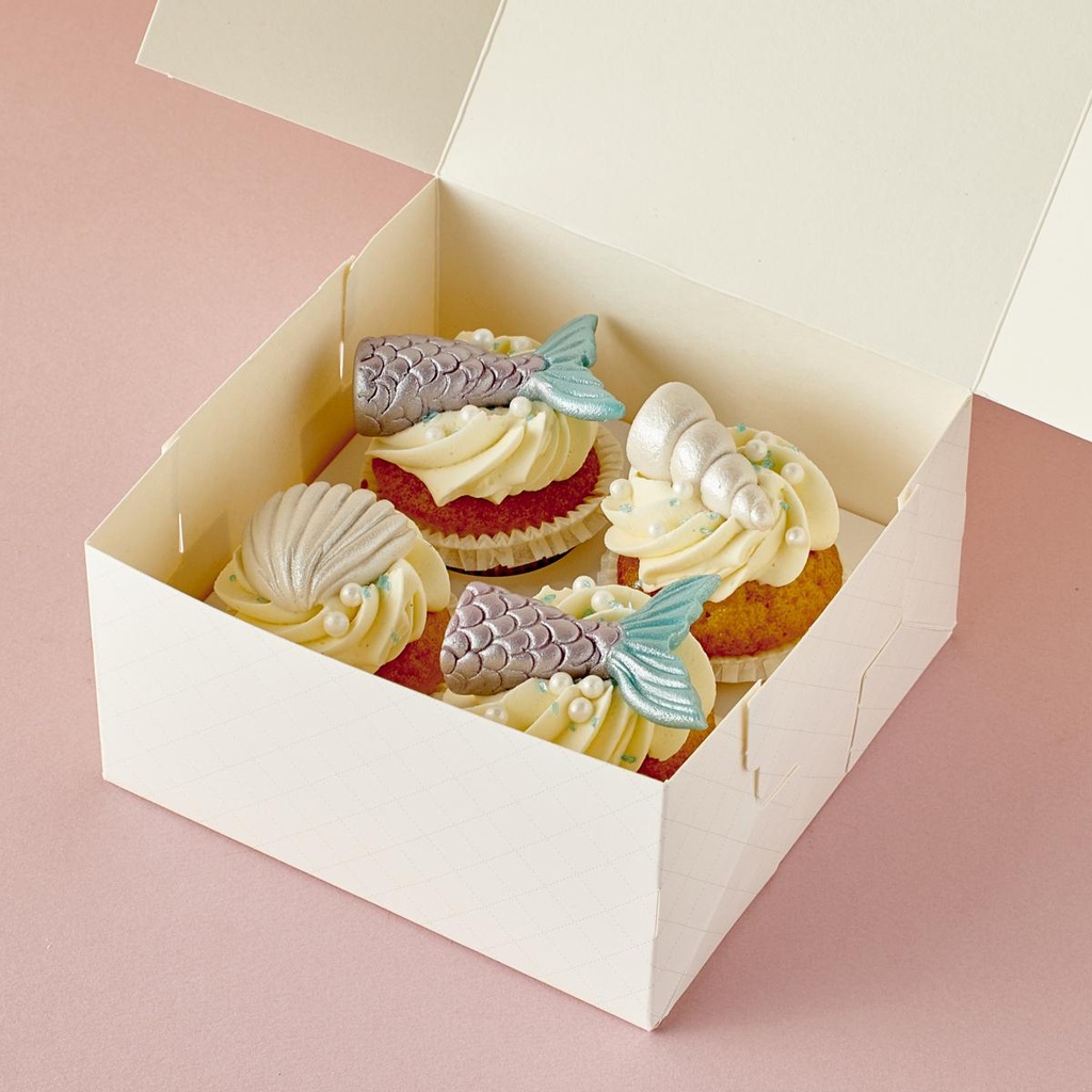 Zeemeermin Cupcake Box (4 st.)
