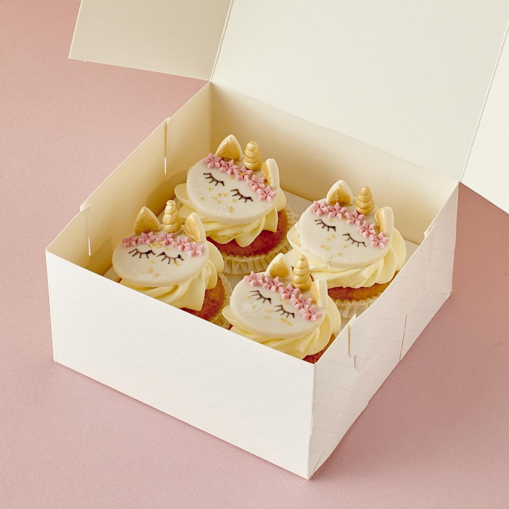 Unicorn Cupcake Box (4 st.)