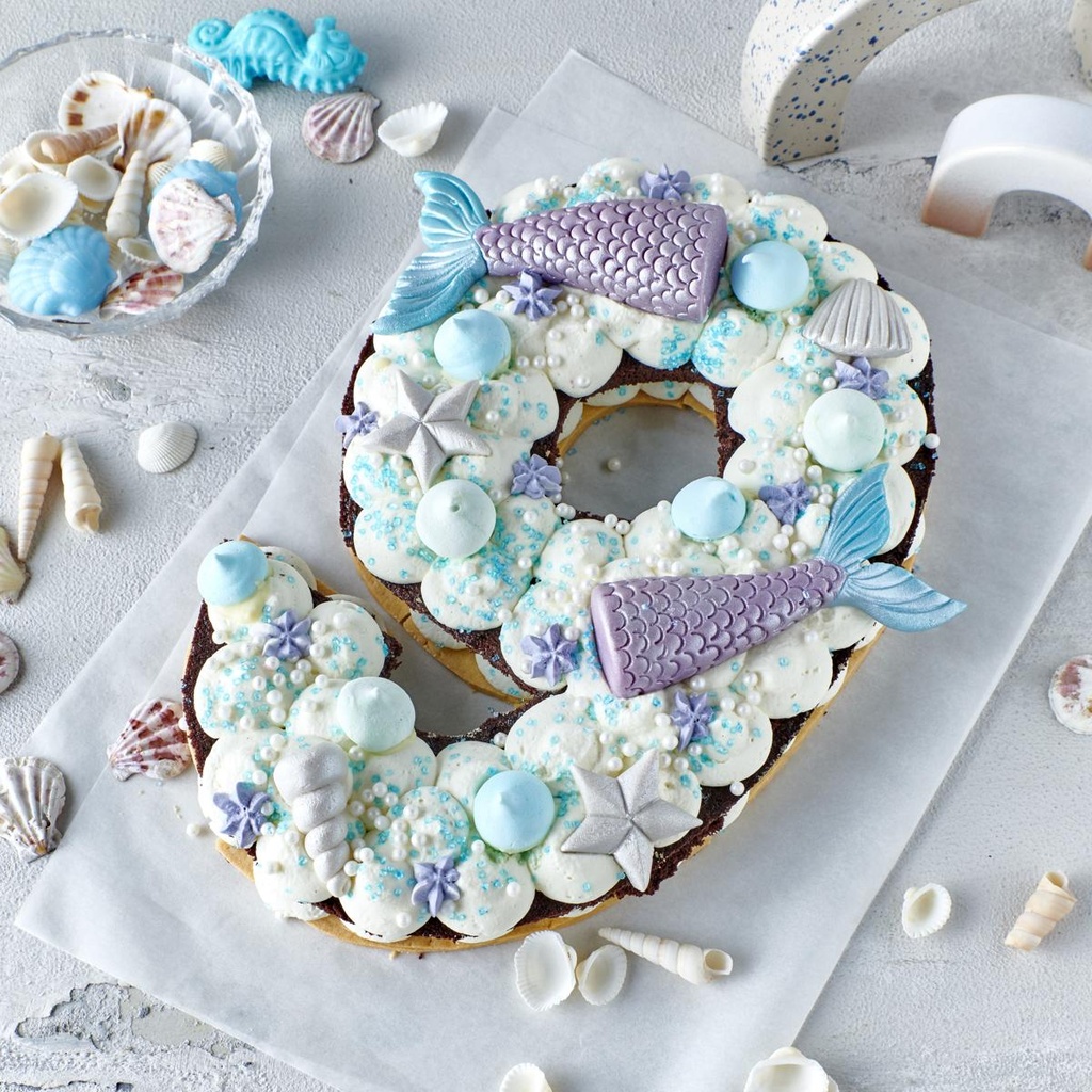 Number Cake Mermaid