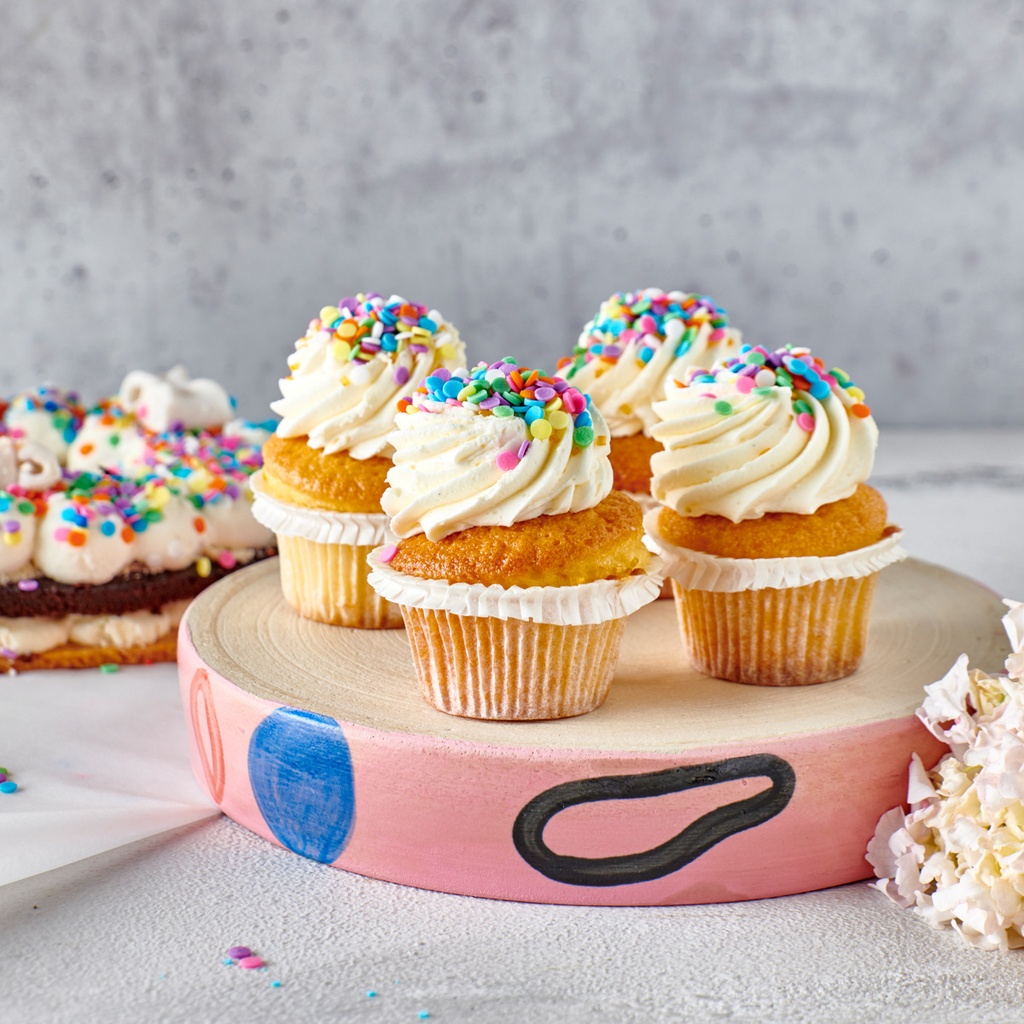 Cupcakes Gender Reveal (4 pièces)