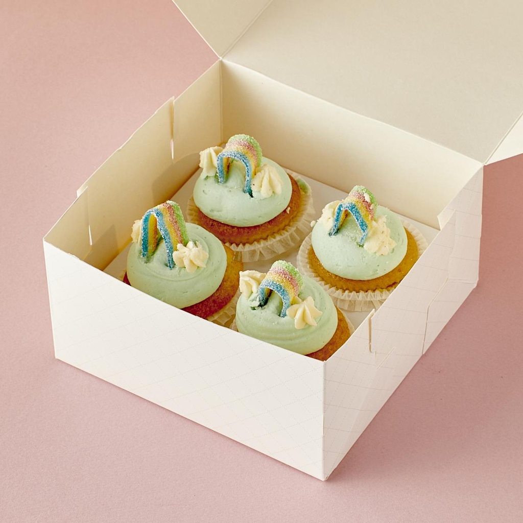 Boîte à cupcakes arc-en-ciel 