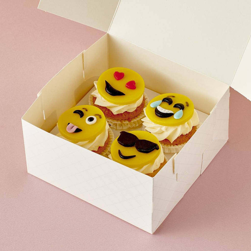 Emoji cupcake box