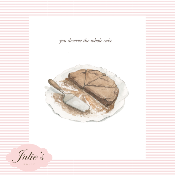 Carte Postale Gâteau aux Chocolat