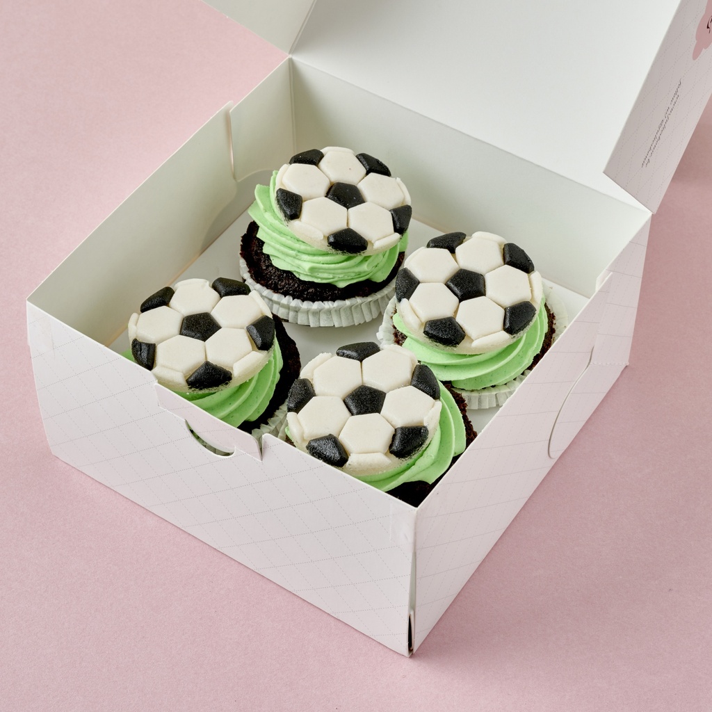 Soccer cupcake box