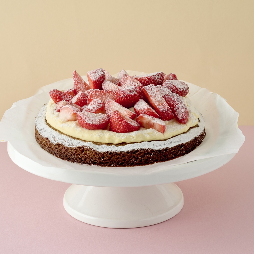 Tarte aux fraises bretonne