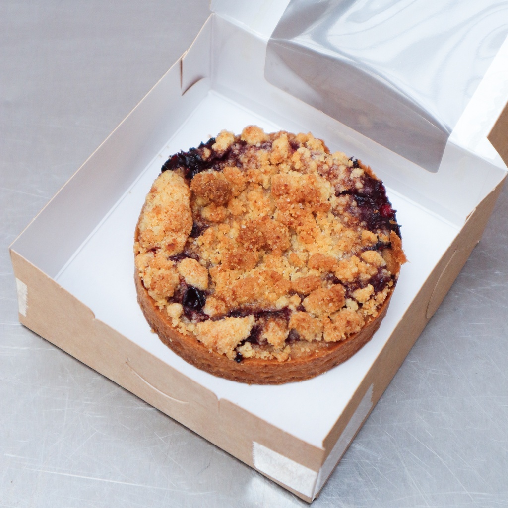 Crumble rood fruit (1p)