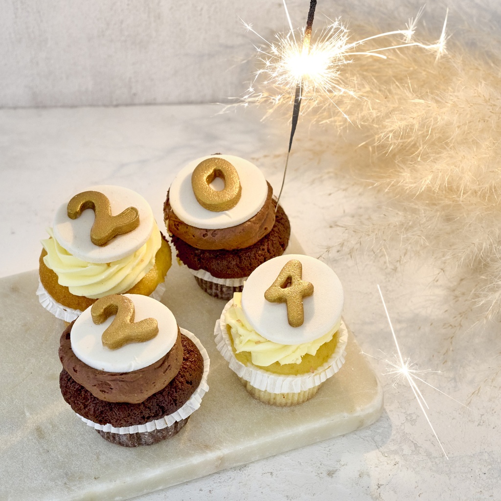 New Year cupcake Box