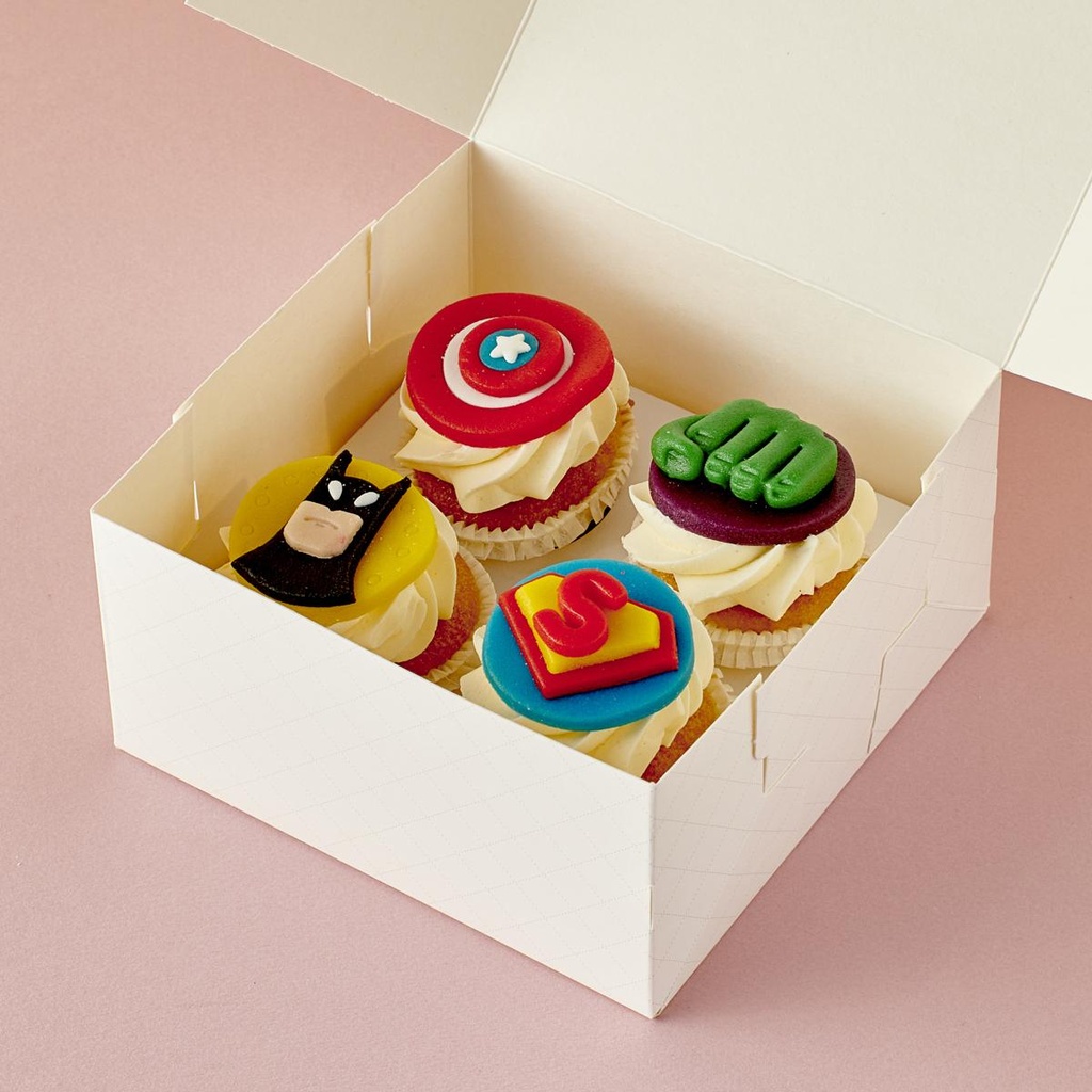 Boîte à cupcakes super-héros